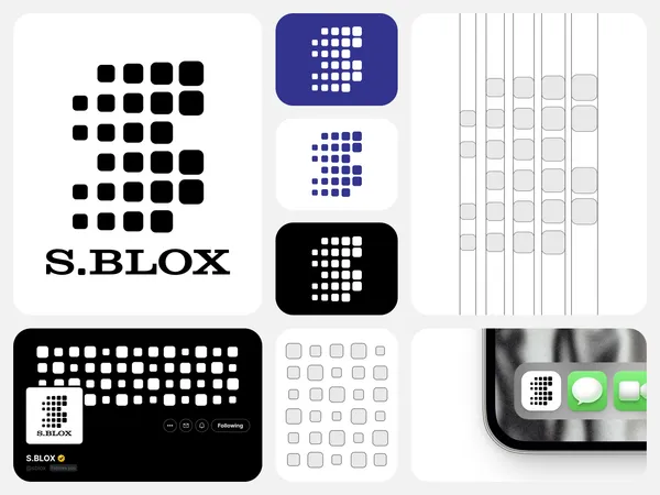 senblox logo identity concept