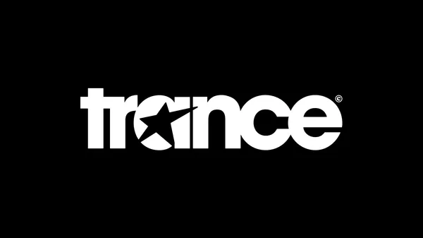 trance wordmark on balck background