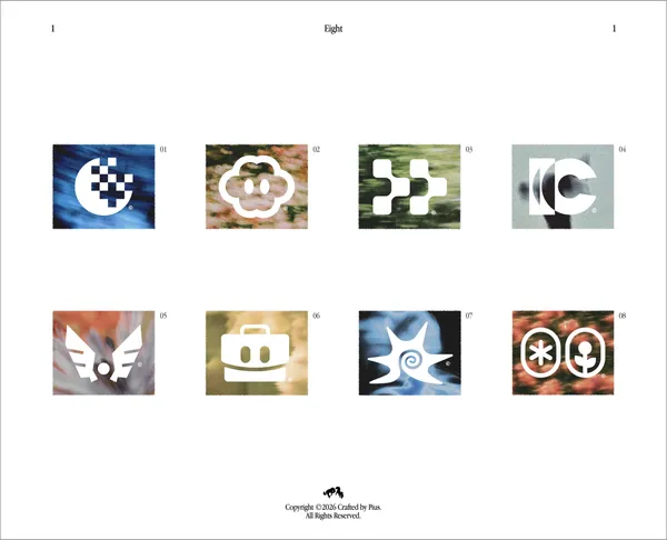 graphic logo showcase stamps