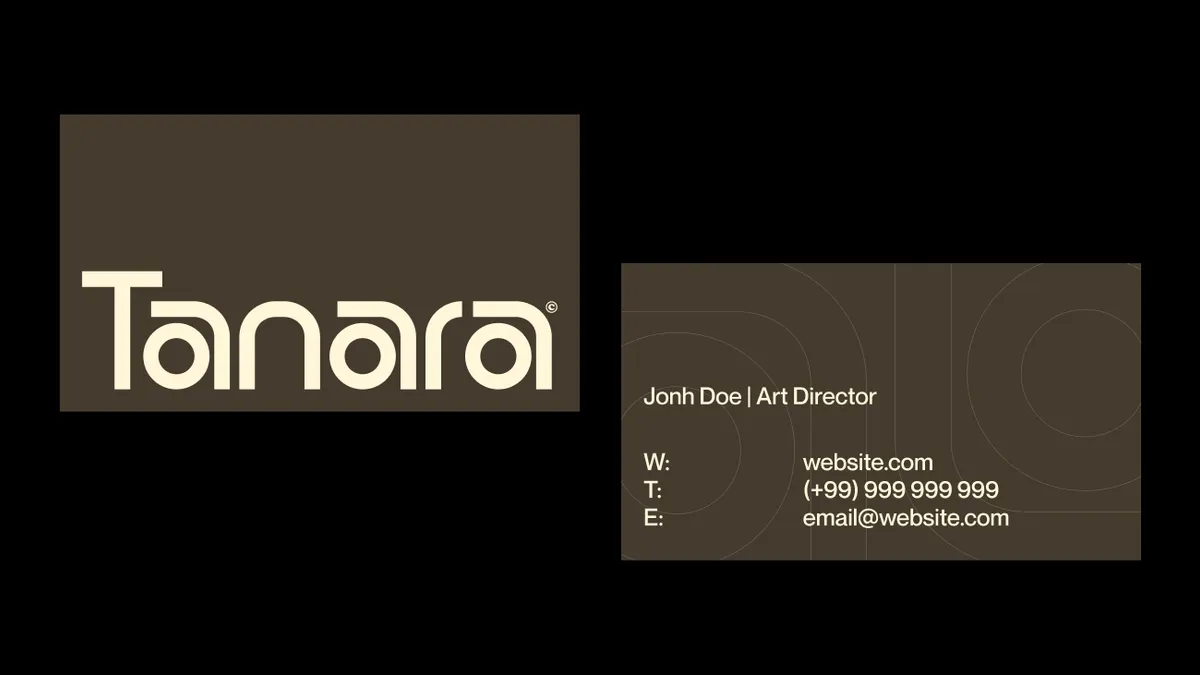 tanara business card design